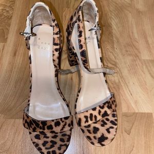 Leopard print heels